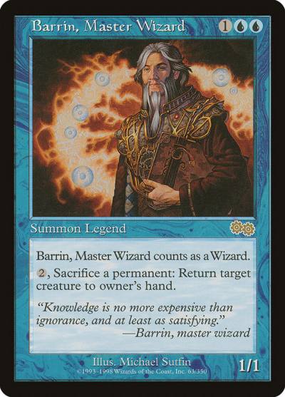 Barrin, Master Wizard 63 Urza's Saga Magic card