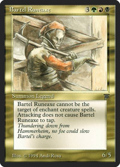 Bartel Runeaxe LEG-222 Legends Magic card