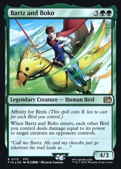 Bartz and Boko PFIN-175S Final Fantasy Promos Magic card