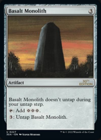Basalt Monolith 30A-227 30th Anniversary Edition Magic card