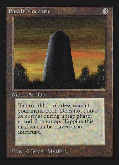 Basalt Monolith CED-232 Collectors' Edition Magic card