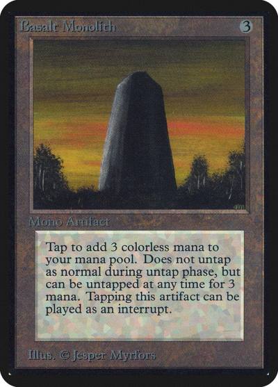 Basalt Monolith LEA-231 Limited Edition Alpha Magic card