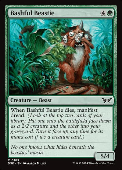 Bashful Beastie 169 Duskmourn: House of Horror Magic card