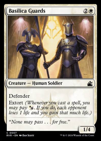 Basilica Guards RVR-7 Ravnica Remastered Magic card