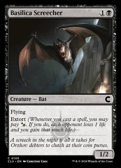 Basilica Screecher CLU-105 Ravnica: Clue Edition Magic card