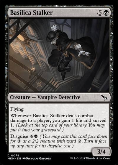 Basilica Stalker 78 Murders at Karlov Manor Magic card
