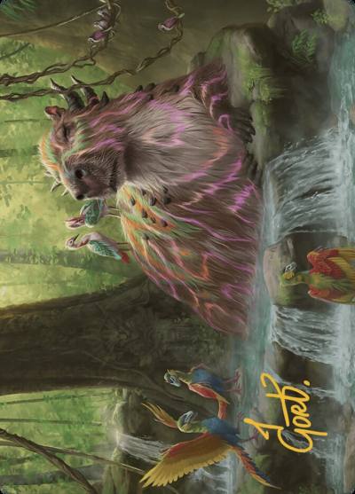 Basking Capybara // Basking Capybara ALCI-22 The Lost Caverns of Ixalan Art Series Magic card