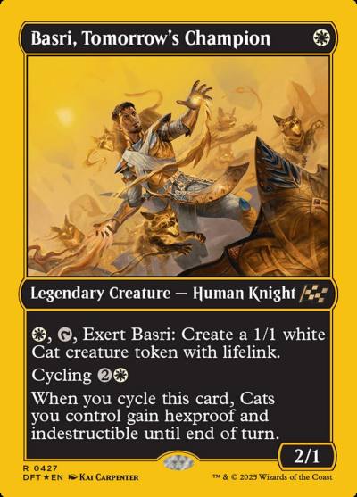 Basri, Tomorrow's Champion DFT-427 Aetherdrift Magic card