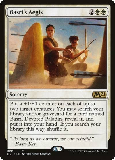 Basri's Aegis M21-322 Core Set 2021 Magic card