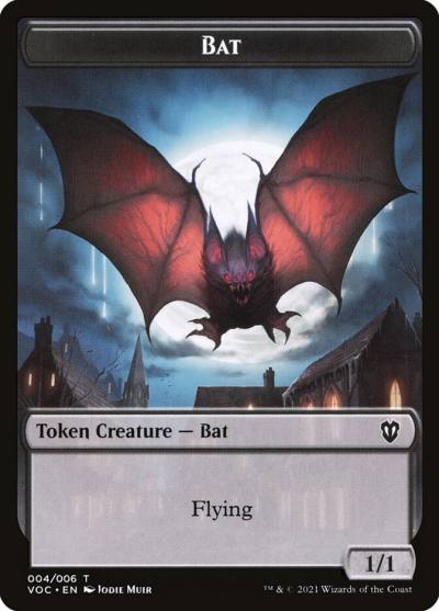 Bat TVOC-4 Crimson Vow Commander Tokens Magic card