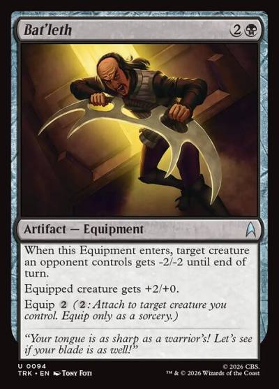 Bat'leth TRK-94 Star Trek Magic card