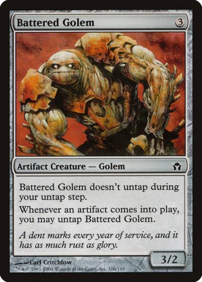 Battered Golem 106 Fifth Dawn Magic card