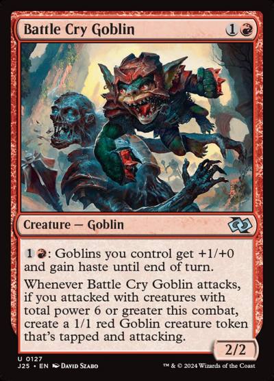 Battle Cry Goblin J25-127 Foundations Jumpstart Magic card