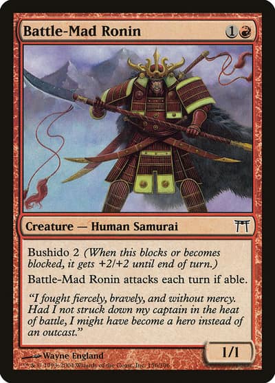 Battle-Mad Ronin 156 Champions of Kamigawa Magic card