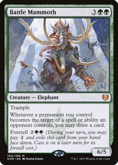 Battle Mammoth PKHM-160P Kaldheim Promos Magic card