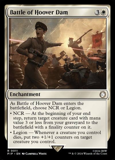 Battle of Hoover Dam PIP-11 Fallout Magic card