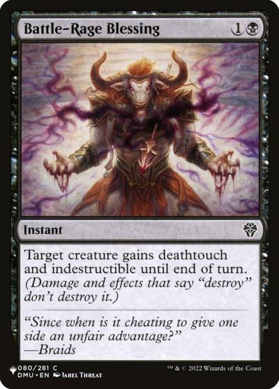 Battle-Rage Blessing PLST-DMU-80 The List Magic card