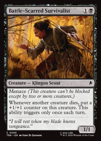 Battle-Scarred Survivalist TRK-95 Star Trek Magic card