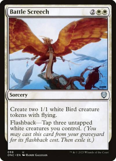 Battle Screech ONC-59 Phyrexia: All Will Be One Commander Magic card