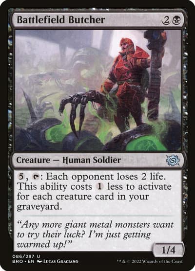 Battlefield Butcher 86 The Brothers' War Magic card