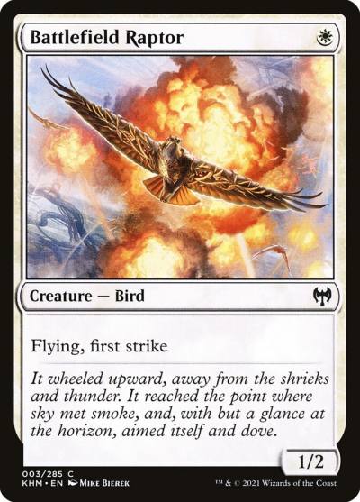 Battlefield Raptor 3 Kaldheim Magic card