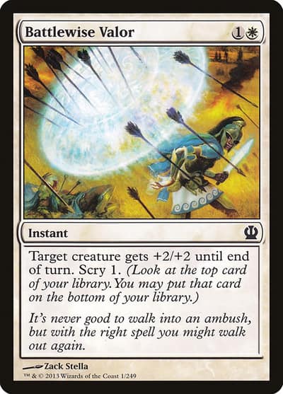 Battlewise Valor THS-1 Theros Magic card