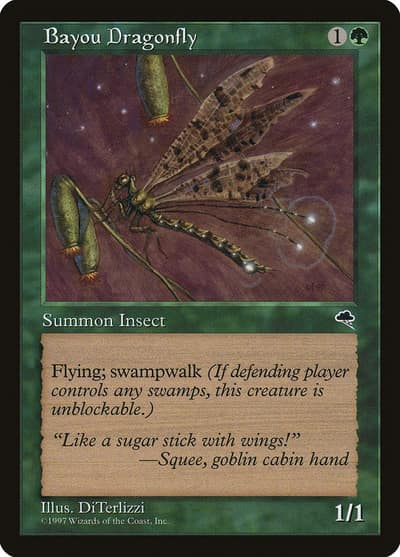 Bayou Dragonfly 215 Tempest Magic card