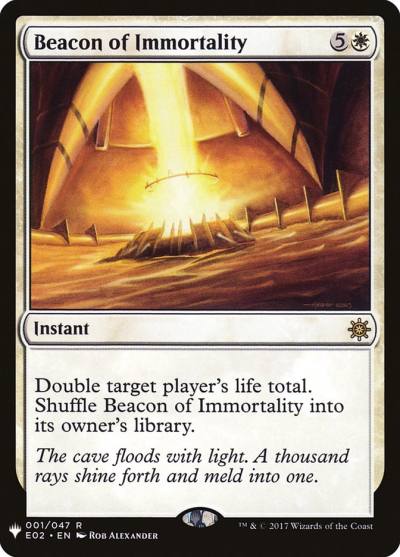 Beacon of Immortality PLST-E02-1 The List Magic card
