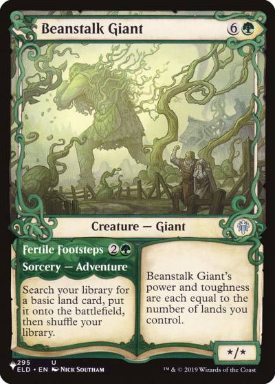 Beanstalk Giant // Fertile Footsteps PLST-ELD-295 The List Magic card