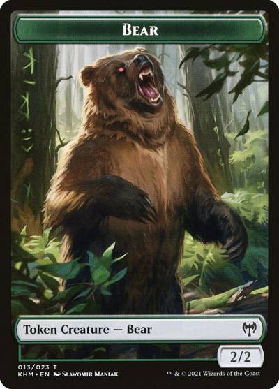 Bear TKHM-13 Kaldheim Tokens Magic card