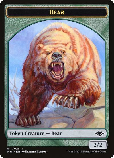 Bear TMH1-11 Modern Horizons Tokens Magic card