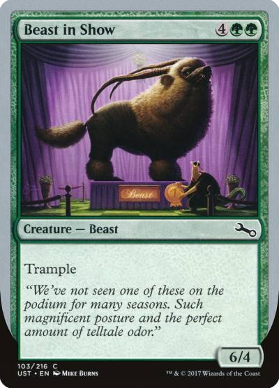 Beast in Show UST-103B Unstable Magic card