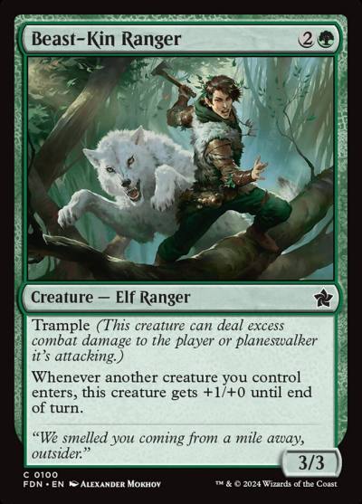 Beast-Kin Ranger 100 Foundations Magic card