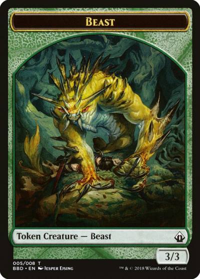 Beast TBBD-5 Battlebond Tokens Magic card