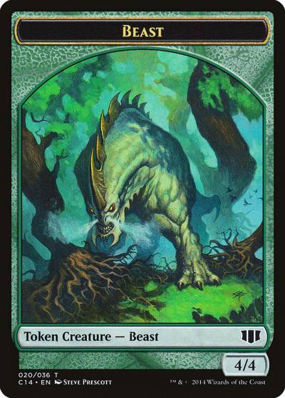 Beast TC14-20 Commander 2014 Tokens Magic card