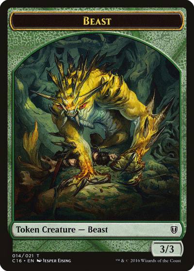 Beast TC16-14 Commander 2016 Tokens Magic card