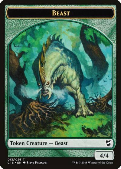 Beast TC18-13 Commander 2018 Tokens Magic card