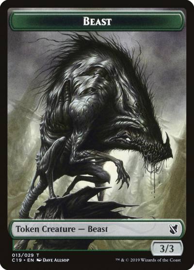 Beast TC19-13 Commander 2019 Tokens Magic card