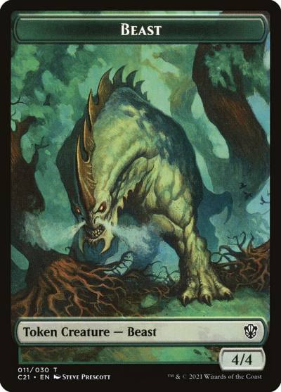 Beast TC21-11 Commander 2021 Tokens Magic card