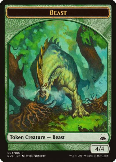 Beast TDDS-4 Duel Decks: Mind vs. Might Tokens Magic card