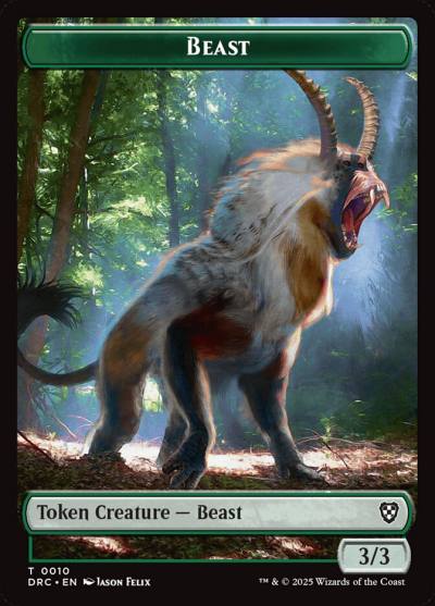 Beast TDRC-10 Aetherdrift Commander Tokens Magic card