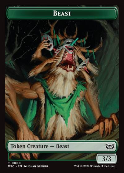 Beast TDSC-8 Duskmourn Commander Tokens Magic card