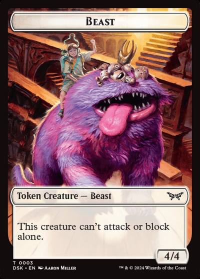 Beast TDSK-3 Duskmourn: House of Horror Tokens Magic card