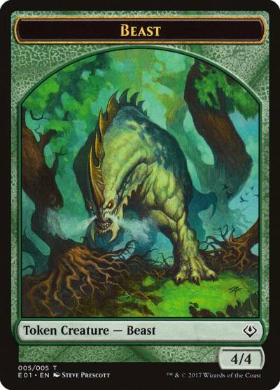 Beast TE01-5 Archenemy: Nicol Bolas Tokens Magic card