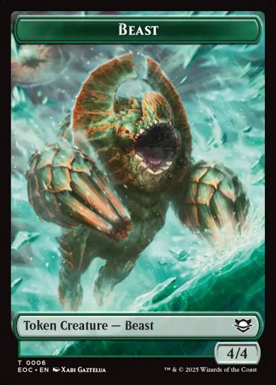 Beast TEOC-6 Edge of Eternities Commander Tokens Magic card