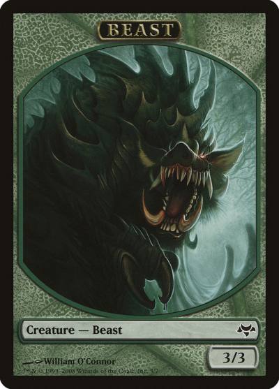 Beast TEVE-3 Eventide Tokens Magic card