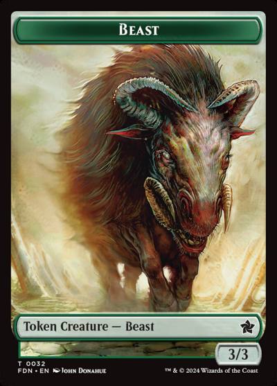 Beast TFDN-32 Foundations Tokens Magic card
