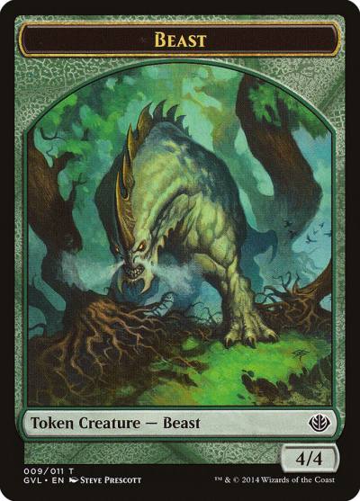 Beast TGVL-9 Duel Decks Anthology: Garruk vs. Liliana Tokens Magic card
