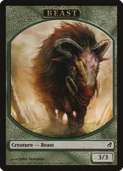 Beast TLRW-7 Lorwyn Tokens Magic card