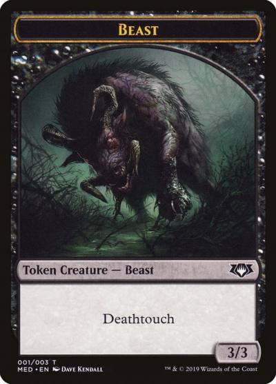Beast TMED-W1 Mythic Edition Tokens Magic card